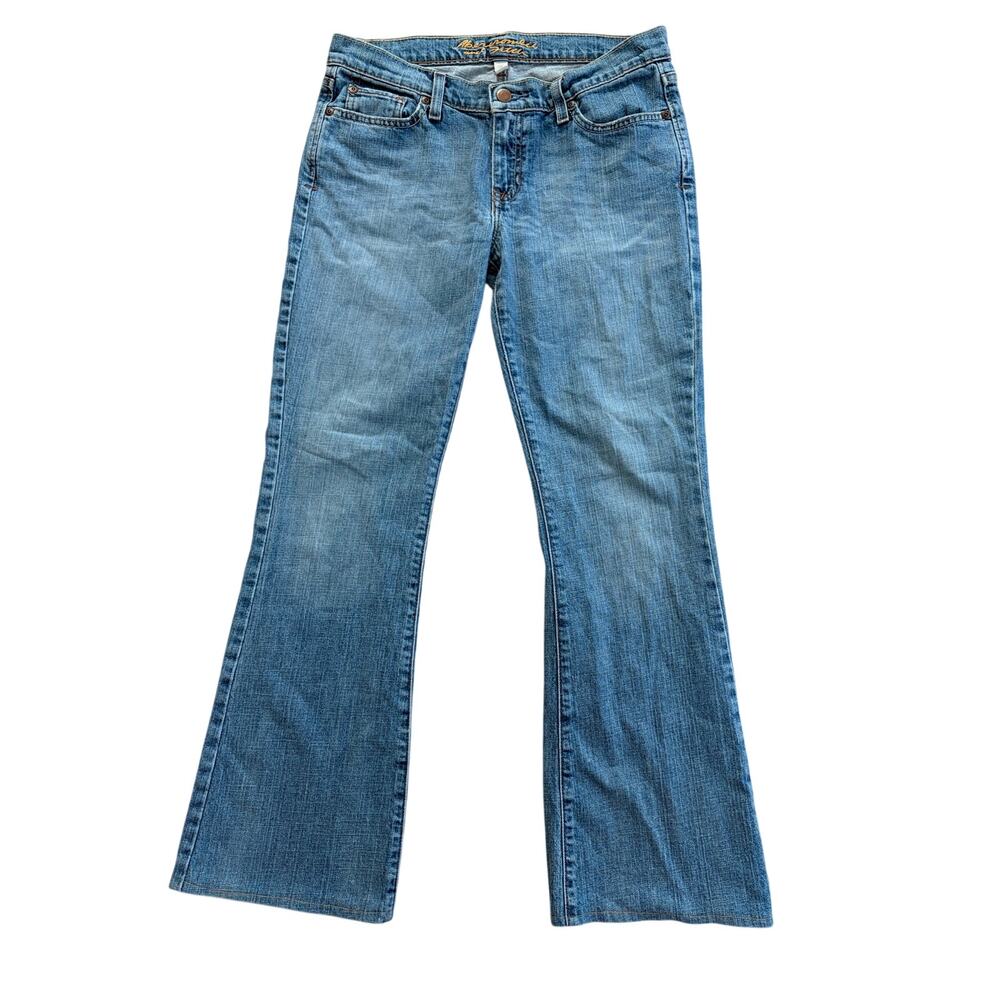 vintage y2k abercrombie & fitch low rise flare size 6S medium wash